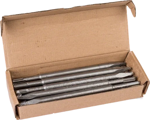 Bosch pointed chisel SDS plus 250mm set in box.