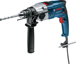 Bosch GSB 20-2 RE impact drill with side handle.