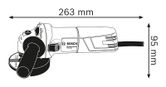 Bosch GWS 600 Angle Grinder dimensions drawing
