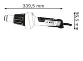 Bosch GHG 20-60 Heat Gun dimensions drawing