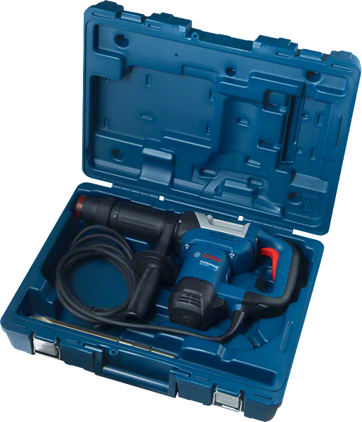 Bosch GSH 500 demolition hammer in carrying case.
