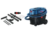 Bosch GAS 12-25 wet and dry vacuum with accessories.