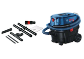 Bosch GAS 12-25 wet and dry vacuum with accessories.