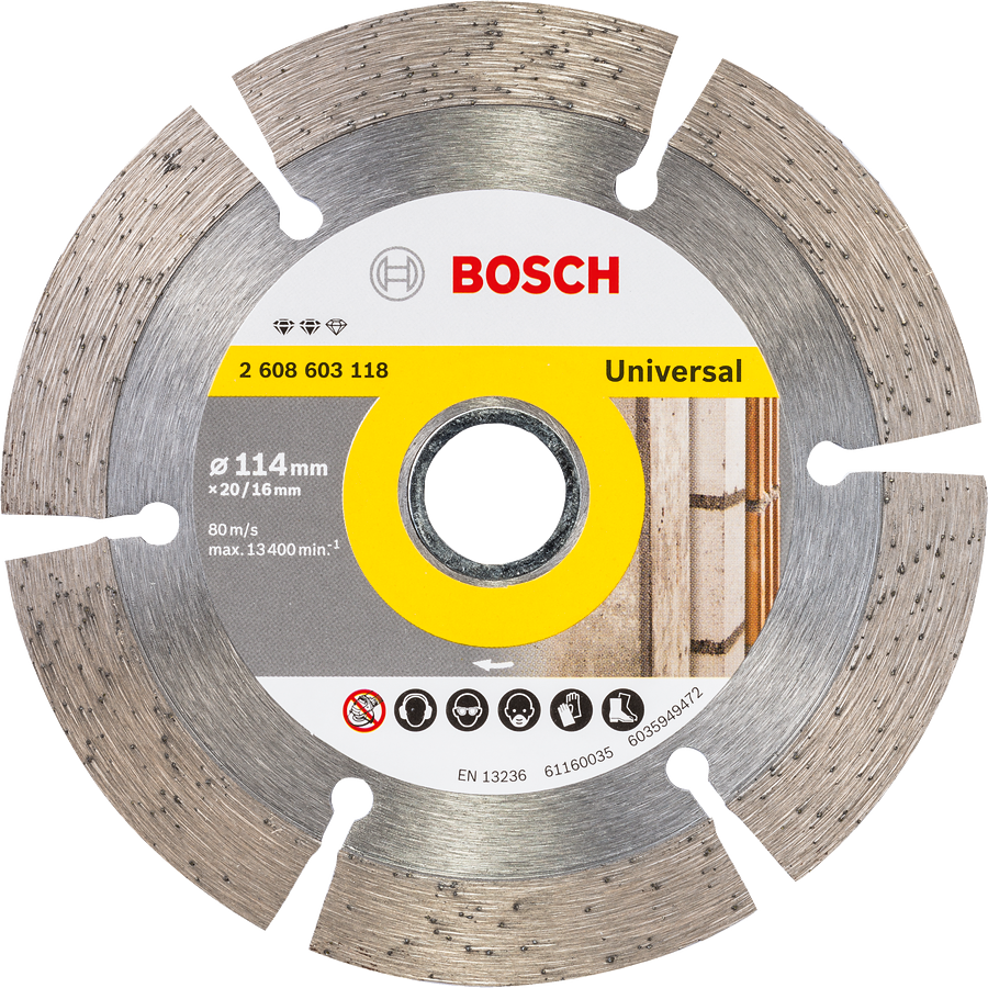 Bosch Universal diamond cutting disc 114mm for multi-material.