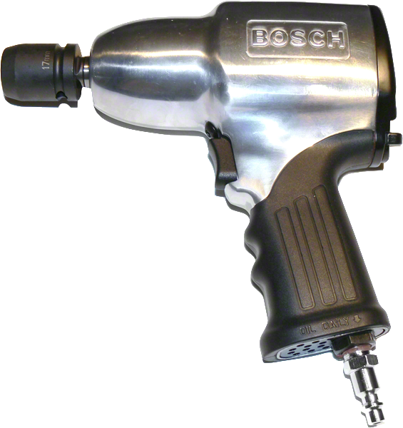 Bosch pneumatic 3/8" impact wrench, 120 Nm torque.