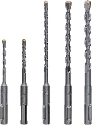 Bosch hammer drill bit SDS plus-1 set 5 pcs for masonry.