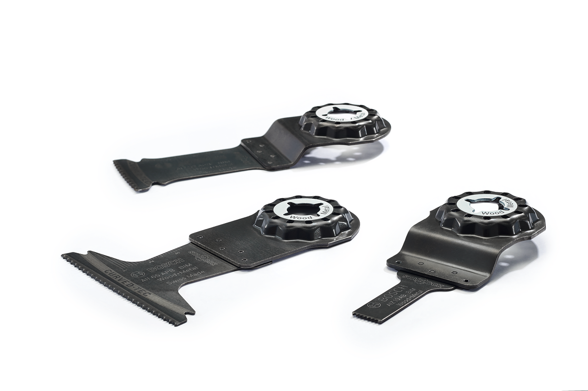 Bosch Starlock set with three multitool saw blades.