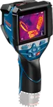 Bosch GTC 600 C thermal camera with case and USB cable.