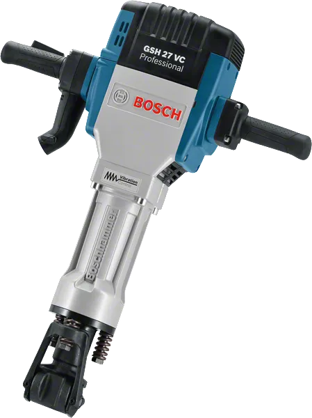 Bosch GSH 27 VC breaker with high impact energy.