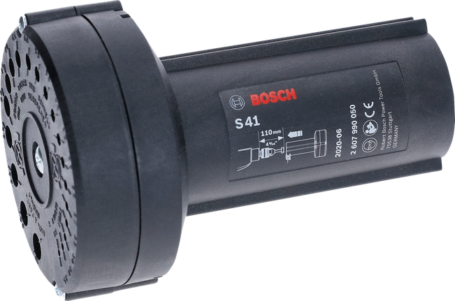 Bosch S41 drill bit sharpener for precise bit regrinding.