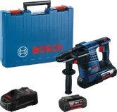 Bosch GBH 36 V-LI Plus cordless rotary hammer with case.