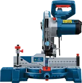 Bosch GCM 254 miter saw with angle adjustment feature.