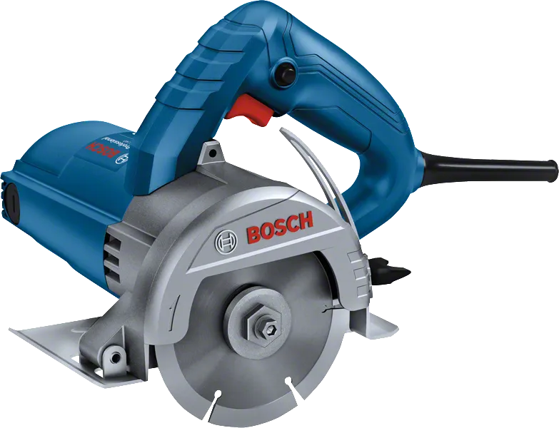 Bosch GDC 140 marble cutter with ergonomic handle.