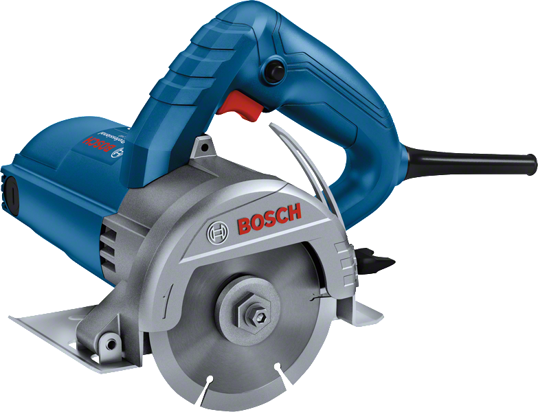 Bosch GDC 140 marble cutter with ergonomic handle.