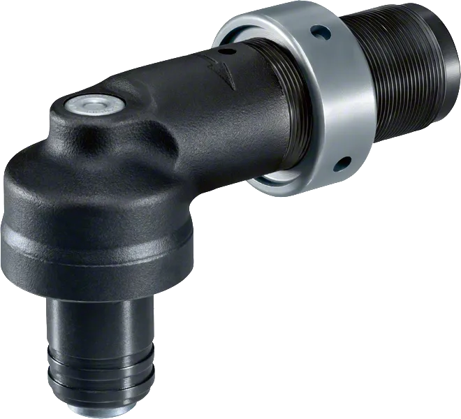 Bosch angle head 12V with 1/4 inch quick change chuck.