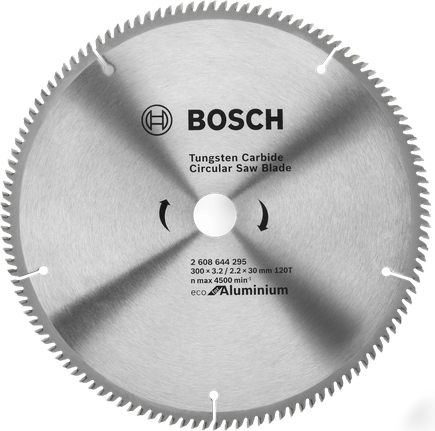 Bosch tungsten carbide circular saw blade for aluminium.