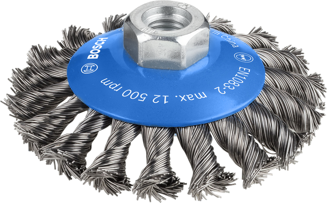 Bosch PRO Metal heavy Bevel Brush 100 mm for metal.