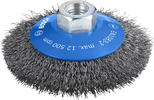 Bosch PRO Metal clean Bevel Brush, 100 mm threaded.