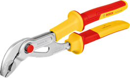 Bosch VDE water pump plier with insulated handles.