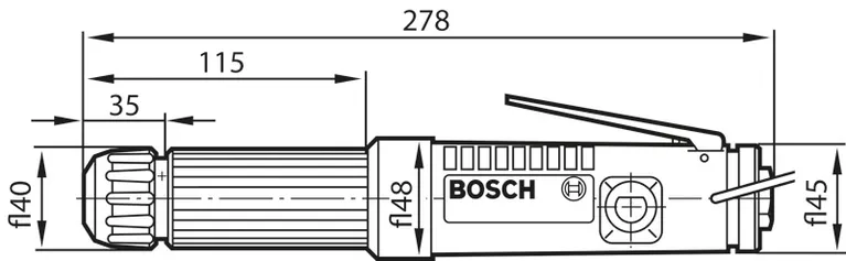 Pneumatic wrench diagram.
