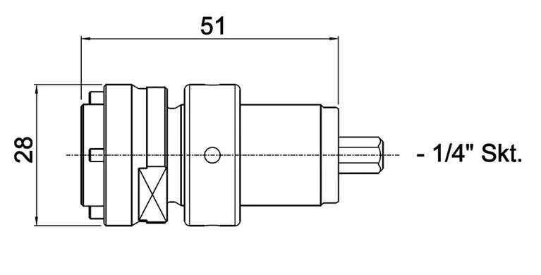 Right angle adaptor.