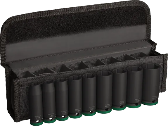 Bosch PRO Impact Socket Set 1/2 inch deep 9 pieces.