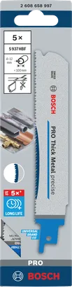Bosch PRO Thick Metal precise S937HBF 5× 150 mm blades.