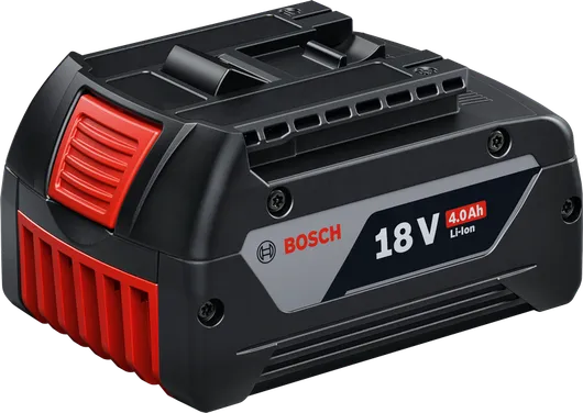 Bosch 18V 4.0Ah Li-ion battery pack.