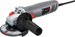 Bosch WS 650 angle grinder with side handle.