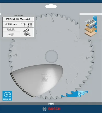Bosch PRO Multi Material 254mm circular saw blade.