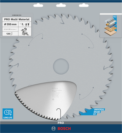 Bosch PRO Multi Material 355 mm circular saw blade.