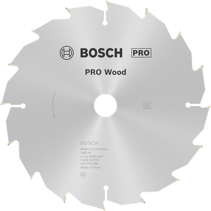 Bosch PRO Wood Circular Saw Blade, 184 mm diameter.
