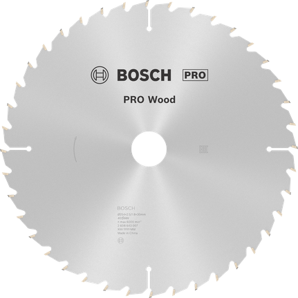 Bosch PRO Wood Circular Saw Blade 254 mm for wood cutting.
