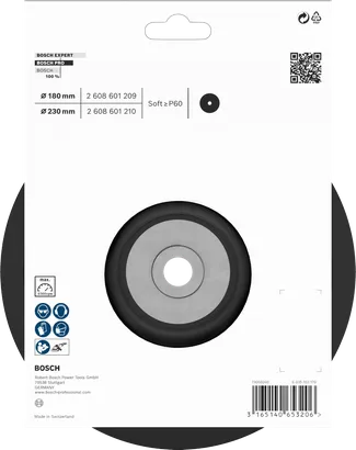 Bosch PRO Backing Pad Soft 180 mm.