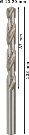 Bosch PRO Metal HSS-G twist drill bit 10.2 mm.