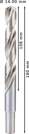 Bosch PRO Metal HSS-G twist drill bit 14 mm diameter.