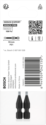 Bosch PZ1 55 mm impact bits 2-pack.