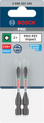 Bosch PRO PZ1 impact bits 55 mm.