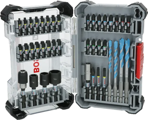 Bosch PRO Impact Mixed Set 40 pcs with bits and drill bits.
