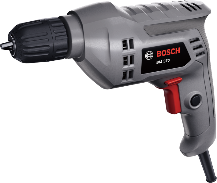 Bosch BM 370 drill with ergonomic handle.