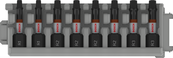 Bosch PRO R Impact Bits set R1 R2 R3 55 mm 8 pcs.
