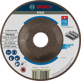 Bosch PRO Metal Grinding Disc 125 mm long life.