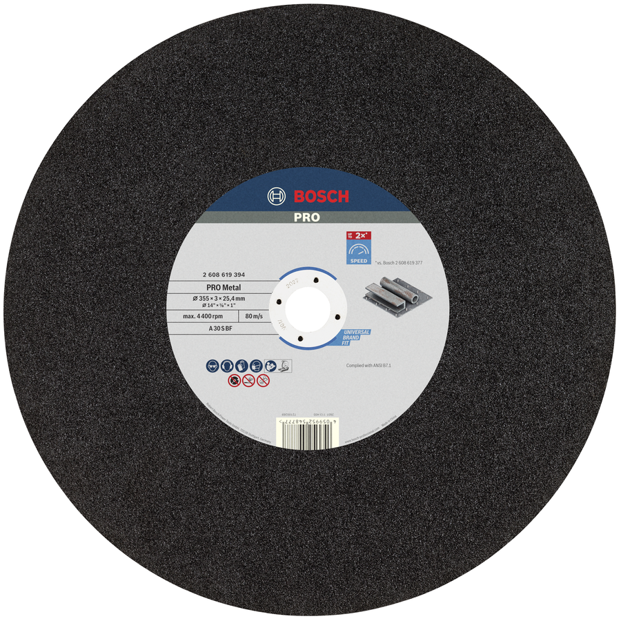 Bosch PRO Metal Cutting Disc 355 mm for fast metal cuts.