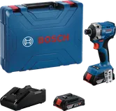 Bosch GDR 18V-215 impact driver set with long bit holder.