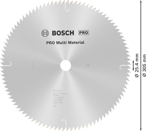Bosch PRO Multi Material Circular Saw Blade, 305 mm diameter.