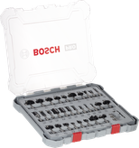 Bosch PRO Router Bit Mixed Set 8 mm shank in case.