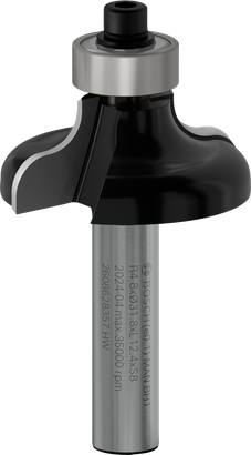 Bosch PRO Router Bit Ogee Fillet 4.8 mm radius.