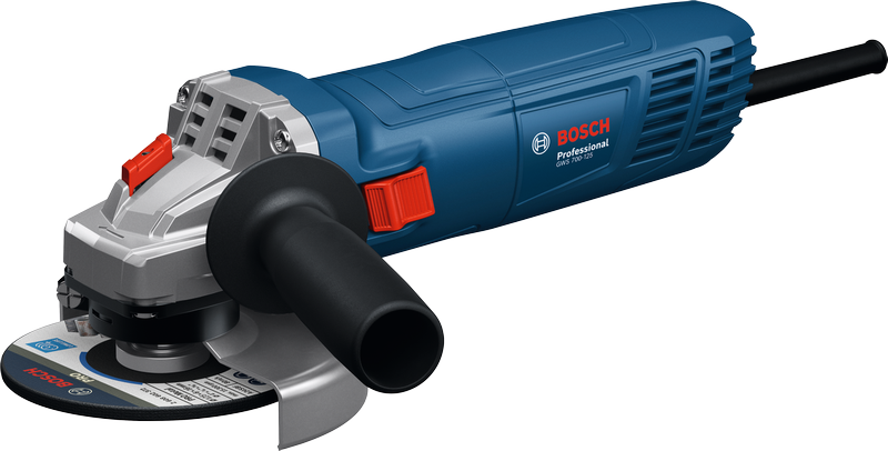 Bosch GWS 700-125 angle grinder with side handle.