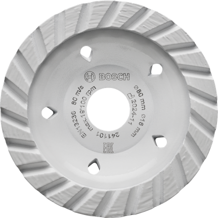 Bosch Multi Material Turbo grinding disc, 80x16 mm.