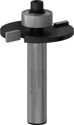 Bosch PRO Router Bit Slotting 8 mm shank, 32 mm diameter.
